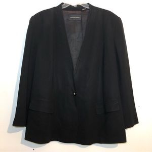 Dana Buchman Black Blazer with Single Button, size 24